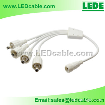 4 Way IP67 Waterproof DC Power Splitter Cable